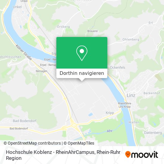 Hochschule Koblenz - RheinAhrCampus Karte