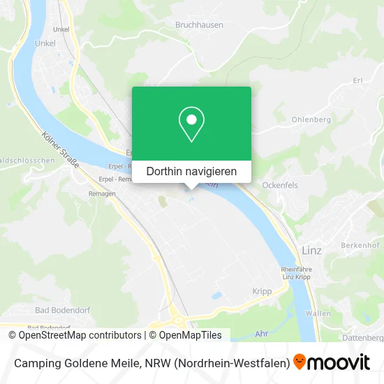 Camping Goldene Meile Karte