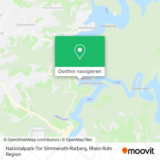 Nationalpark-Tor Simmerath-Rurberg Karte