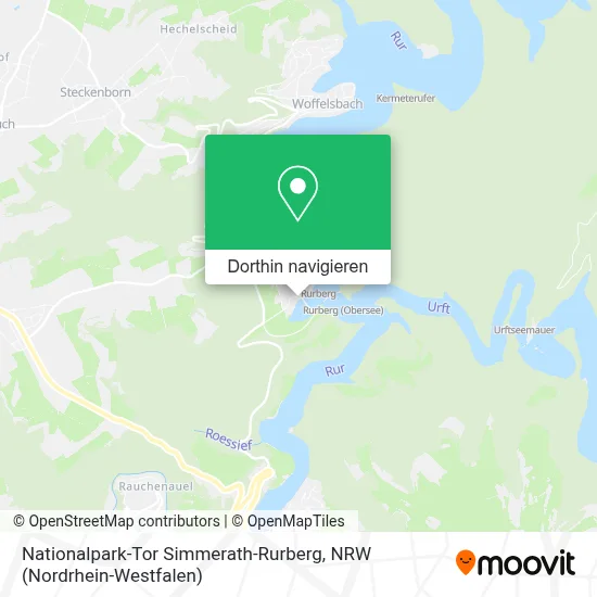 Nationalpark-Tor Simmerath-Rurberg Karte