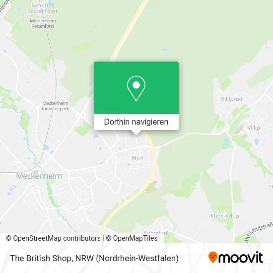 The British Shop Karte