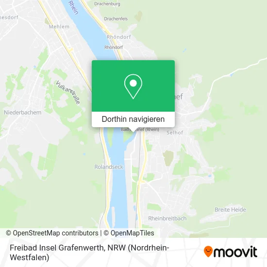 Freibad Insel Grafenwerth Karte