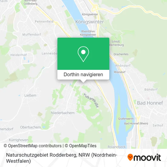 Naturschutzgebiet Rodderberg Karte