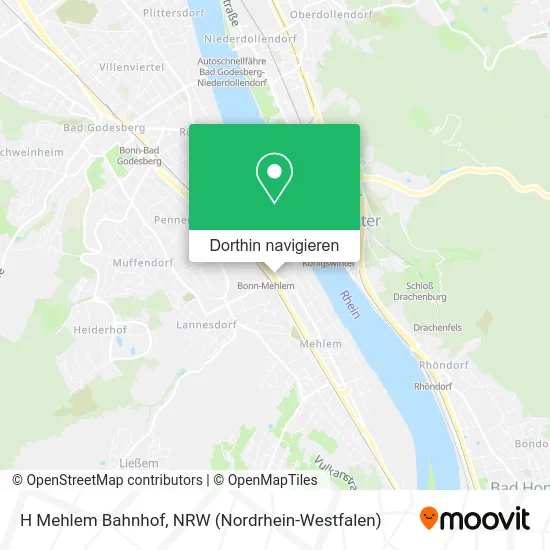 H Mehlem Bahnhof Karte