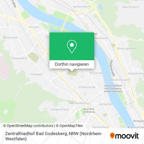 Zentralfriedhof Bad Godesberg Karte
