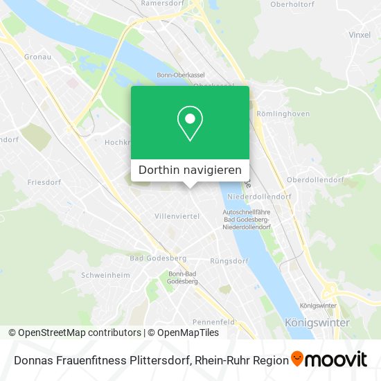 Donnas Frauenfitness Plittersdorf Karte