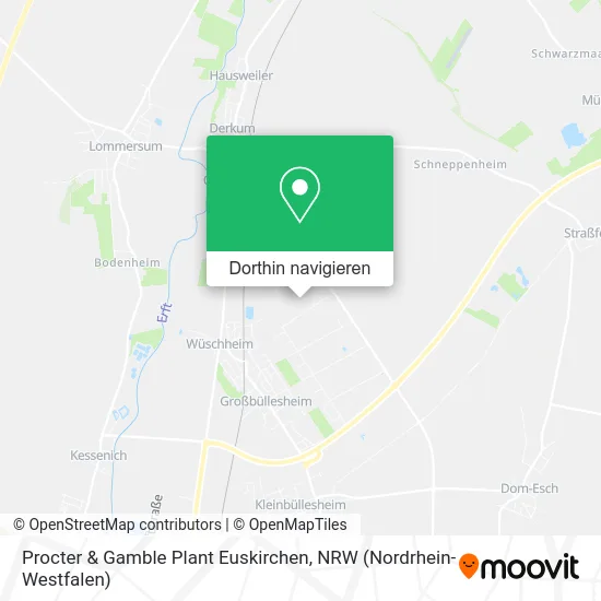 Procter & Gamble Plant Euskirchen Karte