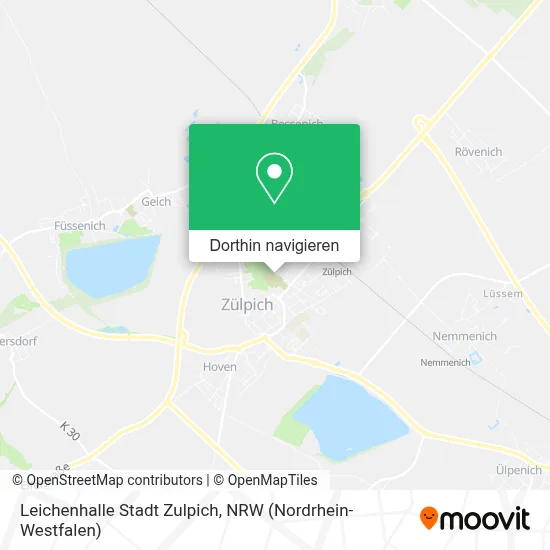 Leichenhalle Stadt Zulpich Karte