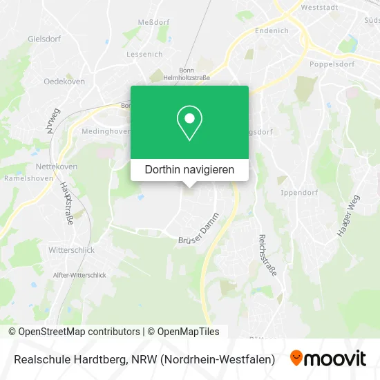 Realschule Hardtberg Karte