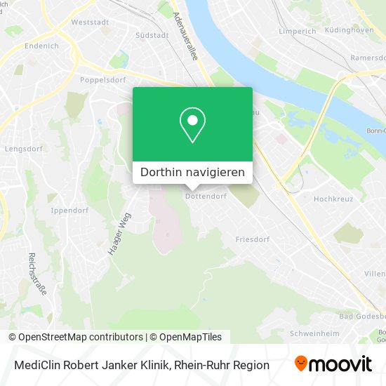 MediClin Robert Janker Klinik Karte