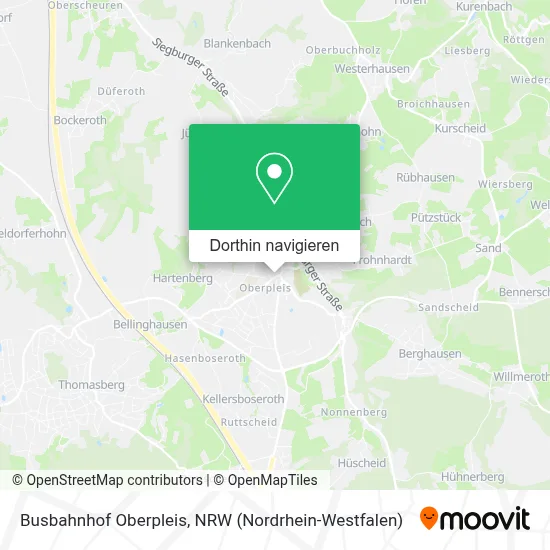 Busbahnhof Oberpleis Karte