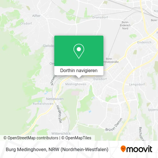 Burg Medinghoven Karte