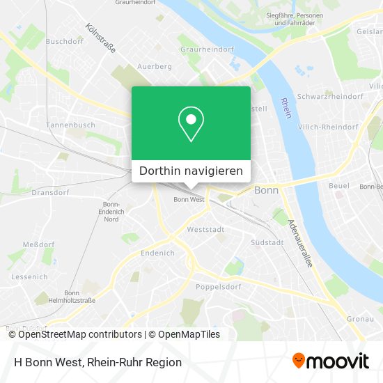 H Bonn West Karte