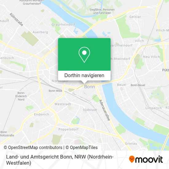Land- und Amtsgericht Bonn Karte