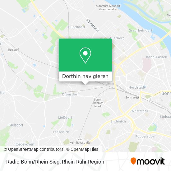 Radio Bonn/Rhein-Sieg Karte