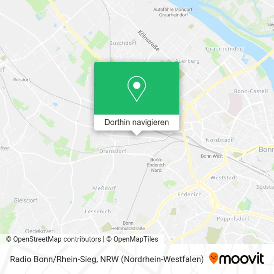 Radio Bonn/Rhein-Sieg Karte