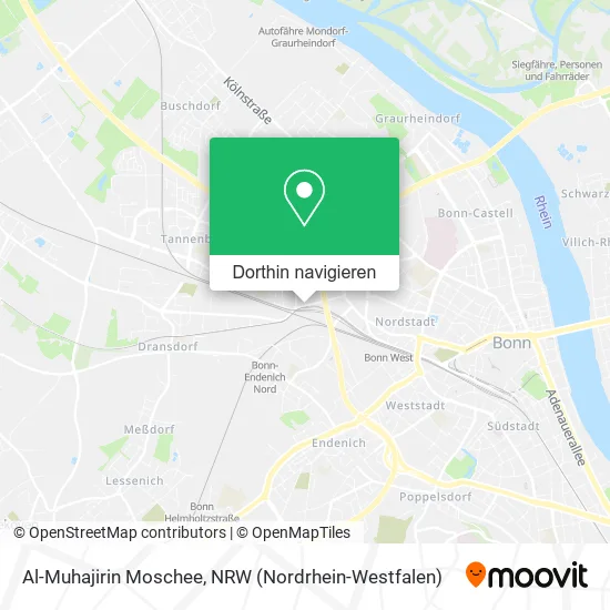 Al-Muhajirin Moschee Karte