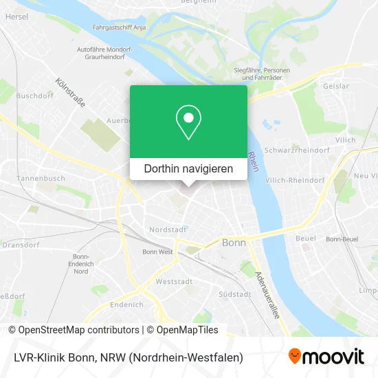 LVR-Klinik Bonn Karte