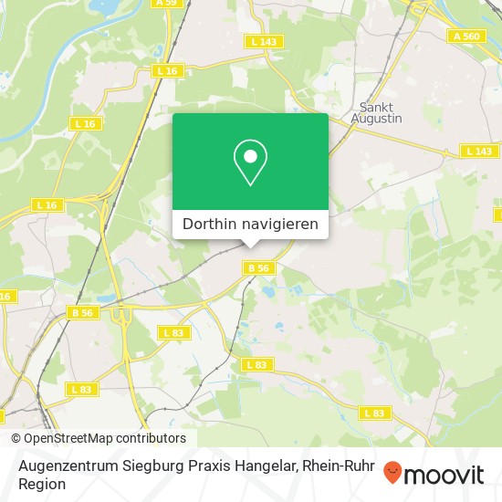 Augenzentrum Siegburg Praxis Hangelar Karte