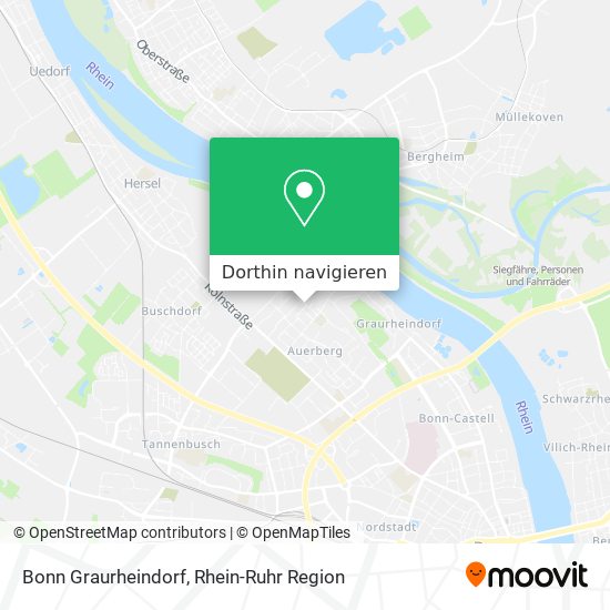 Bonn Graurheindorf Karte