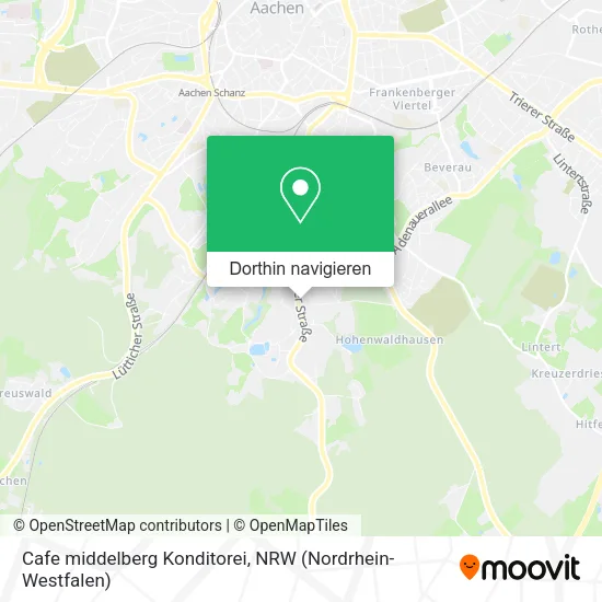 Cafe middelberg Konditorei Karte
