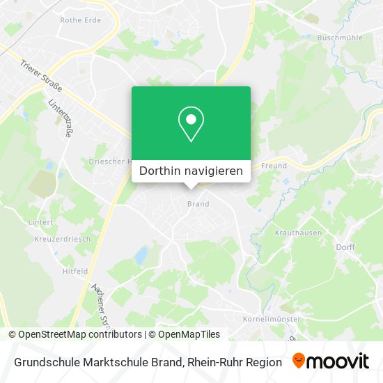 Grundschule Marktschule Brand Karte