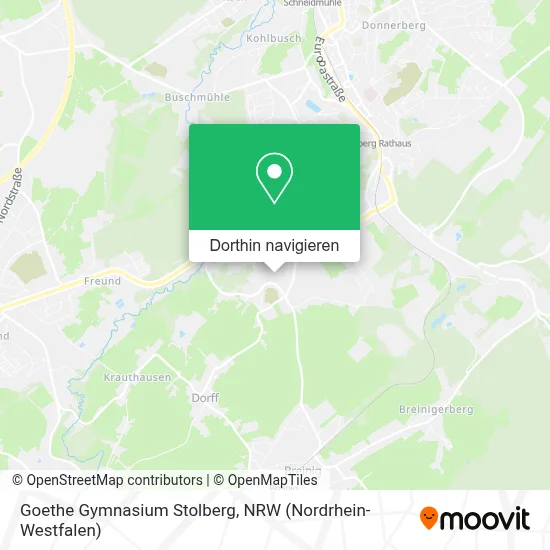 Goethe Gymnasium Stolberg Karte