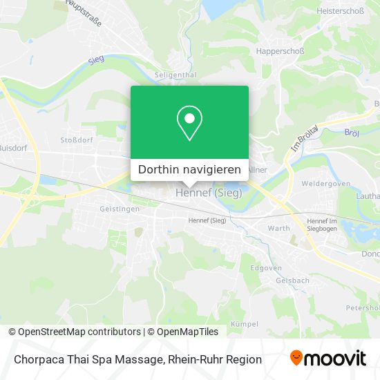 Chorpaca Thai Spa Massage Karte