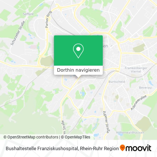 Bushaltestelle Franziskushospital Karte