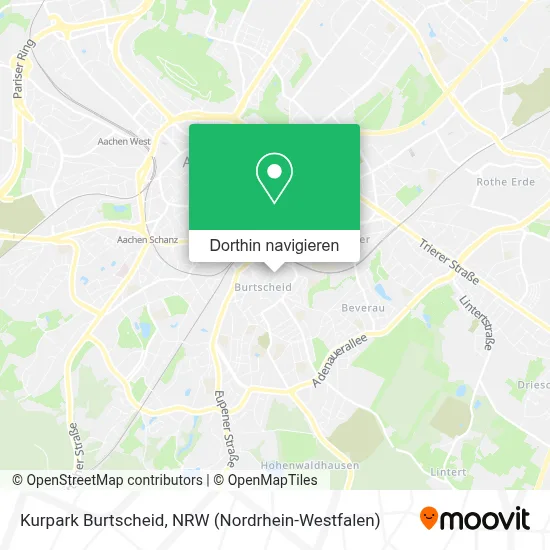 Kurpark  Burtscheid Karte