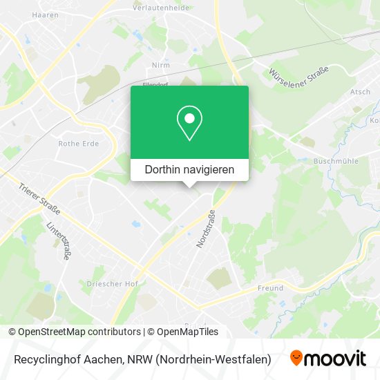 Recyclinghof Aachen Karte