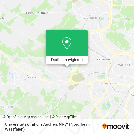 Universitätsklinikum Aachen Karte