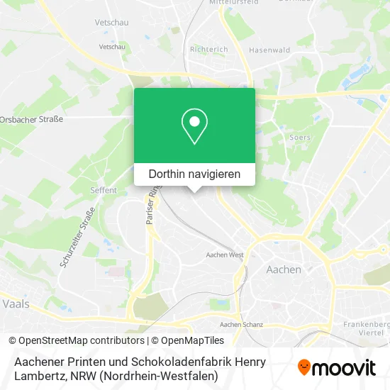 Aachener Printen und Schokoladenfabrik Henry Lambertz Karte