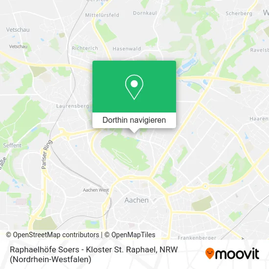 Raphaelhöfe Soers - Kloster St. Raphael Karte