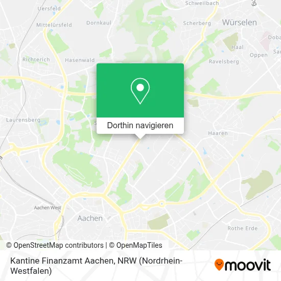 Kantine Finanzamt Aachen Karte