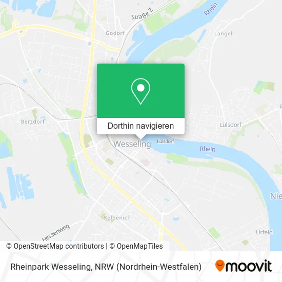 Rheinpark Wesseling Karte