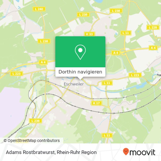 Adams Rostbratwurst Karte