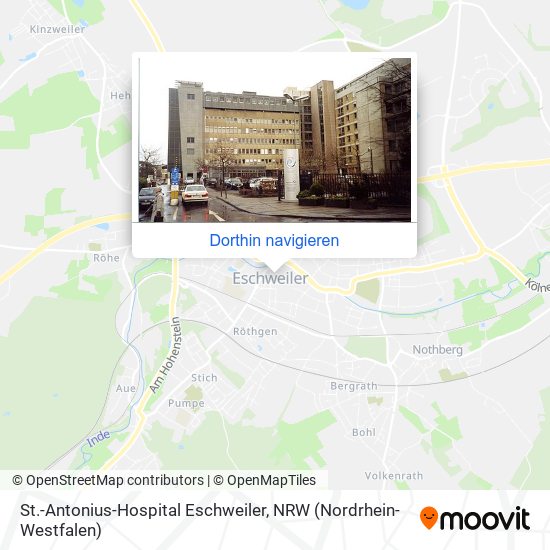 St.-Antonius-Hospital Eschweiler Karte