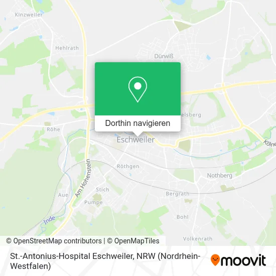 St.-Antonius-Hospital Eschweiler Karte