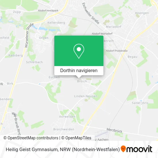 Heilig Geist Gymnasium Karte