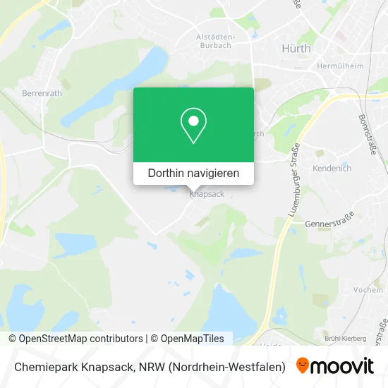 Chemiepark Knapsack Karte