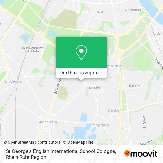 St George's English International School Cologne Karte