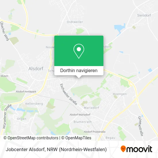 Jobcenter Alsdorf Karte