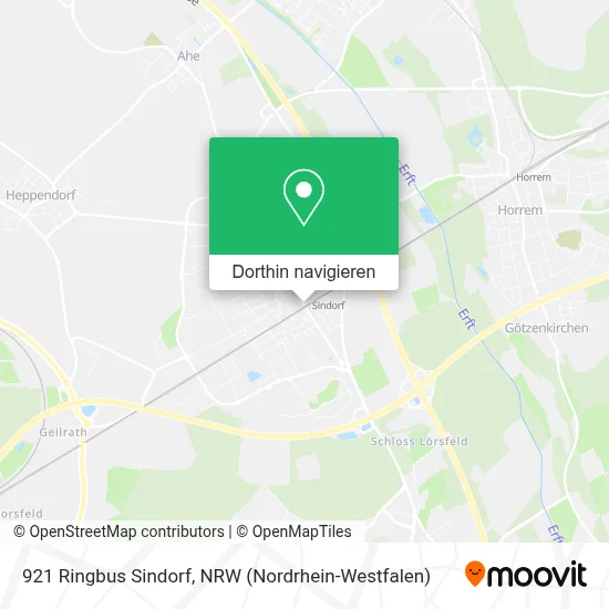 921 Ringbus Sindorf Karte