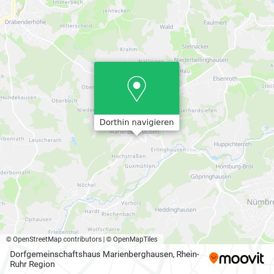 Dorfgemeinschaftshaus Marienberghausen Karte
