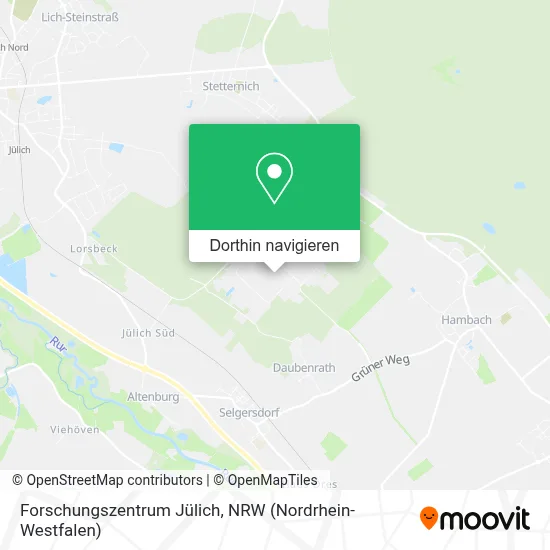 Forschungszentrum Jülich Karte