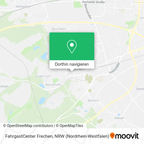 FahrgastCenter Frechen Karte
