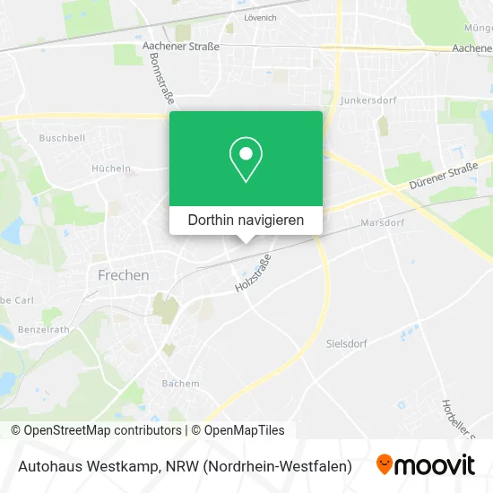 Autohaus Westkamp Karte