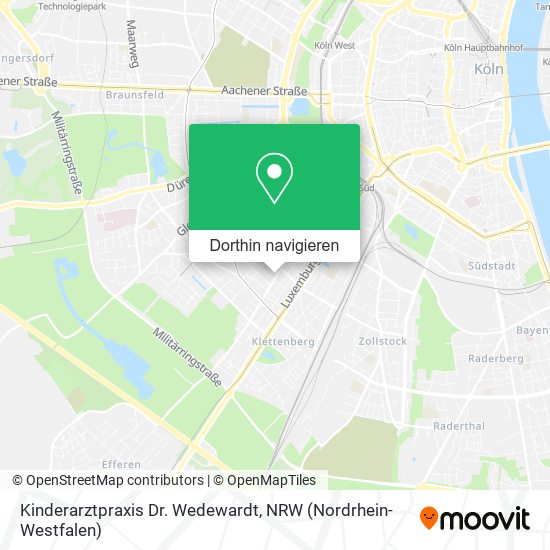 Kinderarztpraxis Dr. Wedewardt Karte