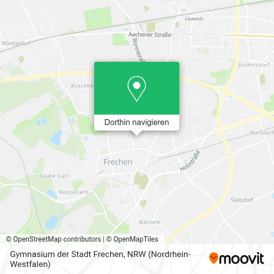 Gymnasium der Stadt Frechen Karte